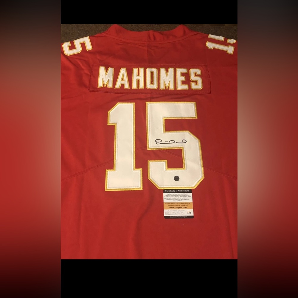 Patrick Mahomes signed Kansas City Chiefs Jersey